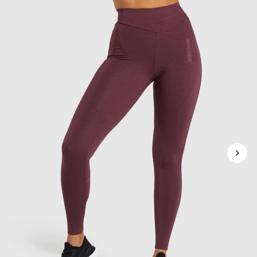 Gymshark Lustre Leggings - Berry Red